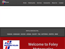 Tablet Screenshot of foleymotorcycles.co.uk